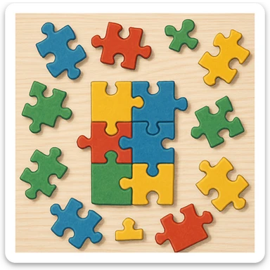 Puzzle sticker