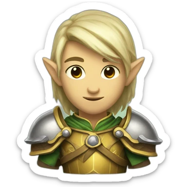 Elfe paladin sticker