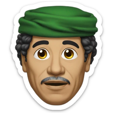 Muammar Kaddafi sticker