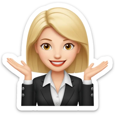 LAdy Boss, different pose sticker