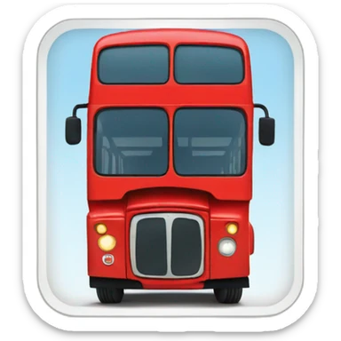double decker bus sticker