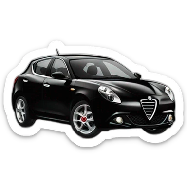 Alfa Romeo Giulietta nera 2013 sticker