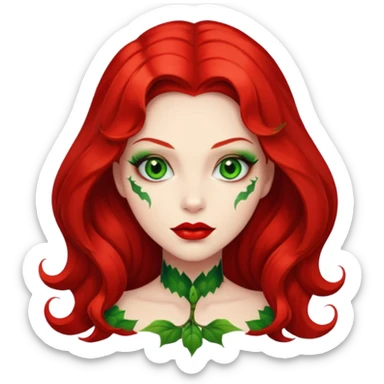 poison ivy face only sticker