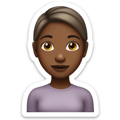 Hyperpigmentation girl sticker