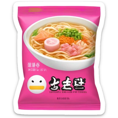 Pink ramen seasoning packet  sticker