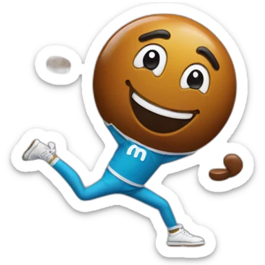 dancing M&M candy sticker