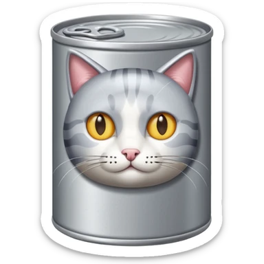 create a can of catfood, remove the cat just the plain can emoji sticker