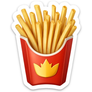Porzione di patatine media (senza faccina) sticker