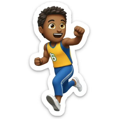 running hits door sticker