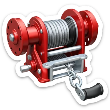 a black and silver Antal 48 2-Speed Self-Tailing Aluminium Winch sticker