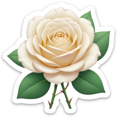 A cute white rose emoji, simple flat design, clean vector style, soft pastel colors, minimal details, centered composition, isolated on transparent background, kawaii emoji style, smooth edges, no text, no watermark

 sticker