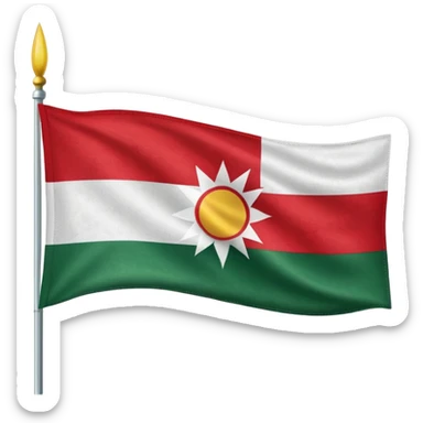 🇭🇺can you add a sun at the middle of the vlag sticker