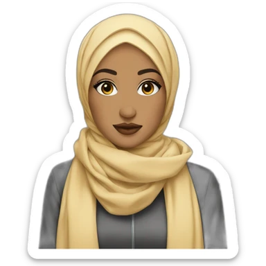 hijabi fashion designer fashionable outfit on fleek sticker