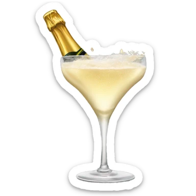 Jet champagne new years 2025 sticker