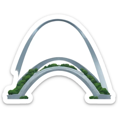 St. Louis arch sticker