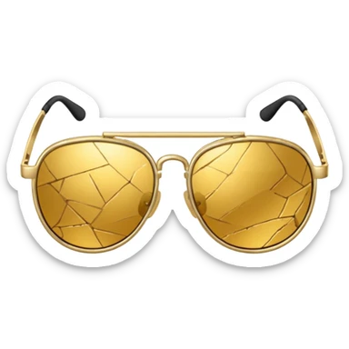 Sunglasses broken sticker
