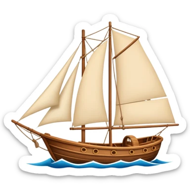 un barco navegando por el mundo sticker