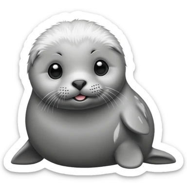 A super super cute seal sticker