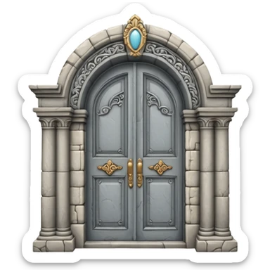 ancient door arch emoji sticker