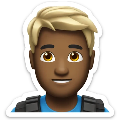 un emoji con la cara de roblox sticker