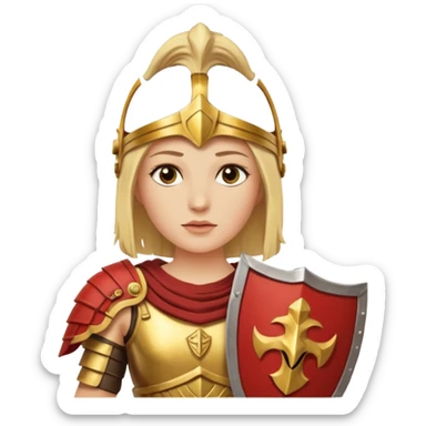 trojans being led by a woman sticker