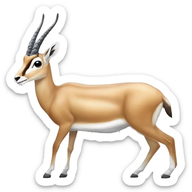 Moitié gazelle moitié tortue sticker