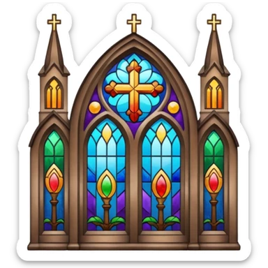 church glass sticker