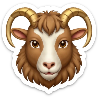 Una cabra macho con flow de rapero  sticker