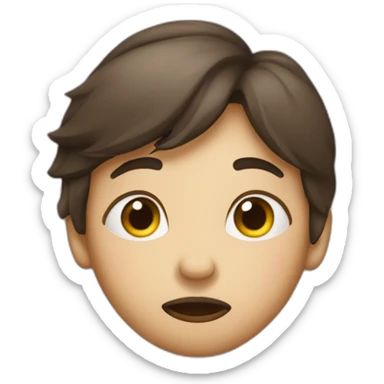 suspicious side eye with pursed lips sticker