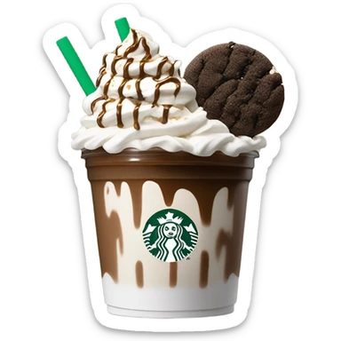 Star bucks cookie crumble frapp sticker