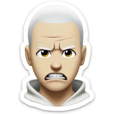 angry sukuna character from jujutsu kaisen sticker