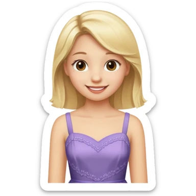 a blond girl who turned 18 and had a glow up  sticker