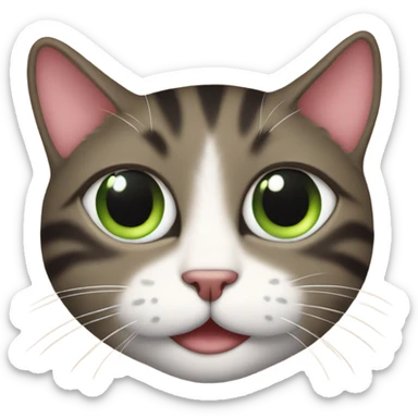 can you make an emoji that shows a heart eye but it is covered with another emoji that is completely different but it still shows? sticker