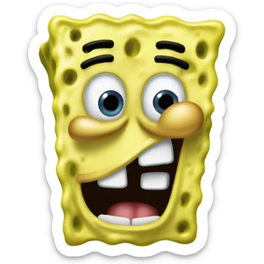 SpongeBob phew sticker