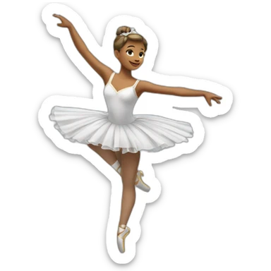 Danseuse classique pirouette  sticker