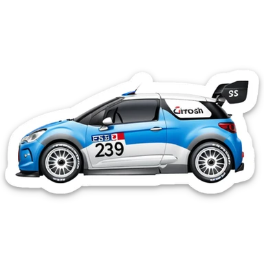 Citroën DS3 WRC best view  sticker