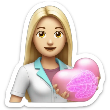 Biomedical-Engineer-studying-hologram-3d-model-of-breast sticker