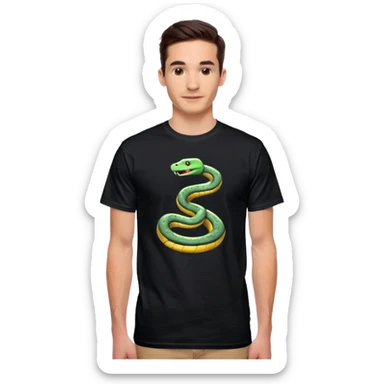T-shirt that says Snakepit Skatepark  sticker