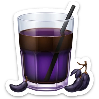 prune juice with prunes on the side sticker