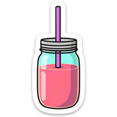 smoothie in a jar sticker