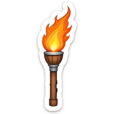 Survivor style torch sticker