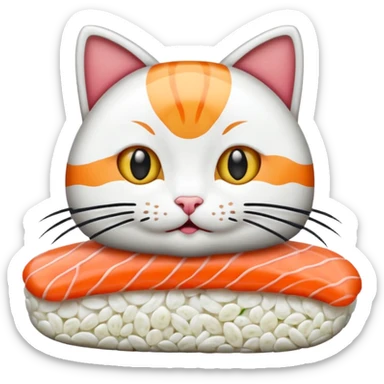 Sushi cat sticker