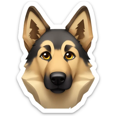 Minecraft wolf tame wolf German shepherd dog Alsatian gsd dog sticker
