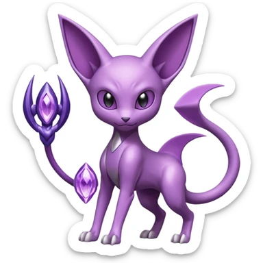 Miraidon-Genesect-Espeon-Mewtwo-Fakémon-hybrid-creature (full body)  sticker