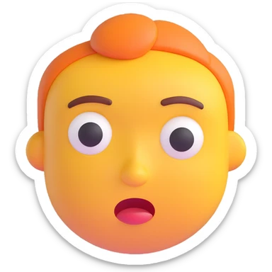 Close-up of one normal person's face with a concerned expression, reviewing one of two medical product options, in the same 3D emoji style as the reference image, with a neutral background. sticker