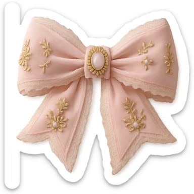 Make the gothic bow and accessories pastel colored, keep lace and velvet details, photorealistic style, keep background transparent. sticker