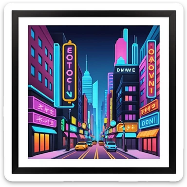 Aesthetic downtown  sticker