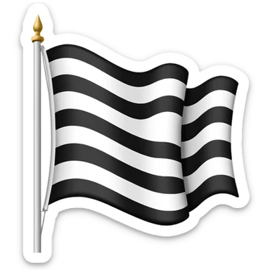 Fais moi le drapeau de la Bretagne comme il est réellement avec les 11 hermines et sans y ajouter ou modifier quoique ce soit pas même de personnages  sticker