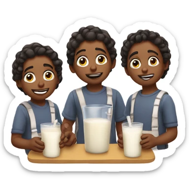 sturniolo triplets drinking sticky milk sticker