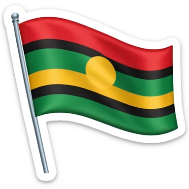 Pan African Flag sticker
